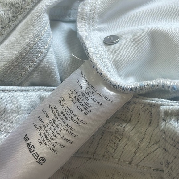 🎆NWT Anthropologie pilcro Yaya crop flare tall 26 map white bleached jeans - Picture 16 of 16